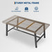 71" Industrial Dining Table, Rectangular Kitchen Table, Grey