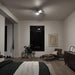 Sola 34" LED Indoor Outdoor Ceiling Fan in Brushed Nickel, 3-Blade, 3000K, (34" W X 11" H), 330150NI