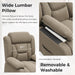 Power Lift Recliner Chair for Elderly Indoor Living Room Reclining Chairs Lounge Chairs Single Sofa with Side Pockets and Remote Control for Bedroom（Brown）