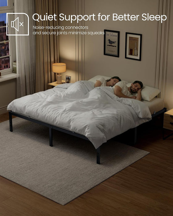 King Metal Bed Frame, 16 Inches Tall, 1100 Lb Weight Capacity