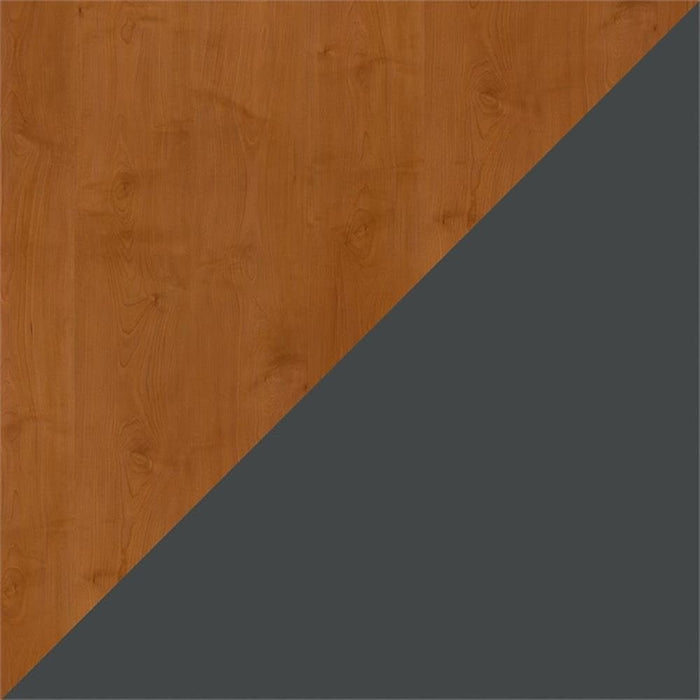 Bush Business Furniture Series a 36W Desk in Natural Cherry and Slate, Compact Workstation for Home or Office, Small Desktop Solution for Limited Workspace