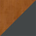 Bush Business Furniture Series a 36W Desk in Natural Cherry and Slate, Compact Workstation for Home or Office, Small Desktop Solution for Limited Workspace