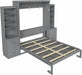Gray Queen Murphy WallBed With Multifunctional Storage