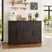 47" W Kitchen Sideboard Buffet Cabinet with Storage Drawers, Brown