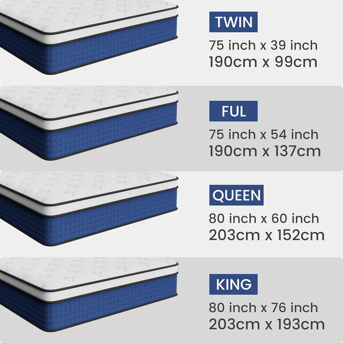 Queen 14 Inch UltraHighDensity Memory Foam Mattress