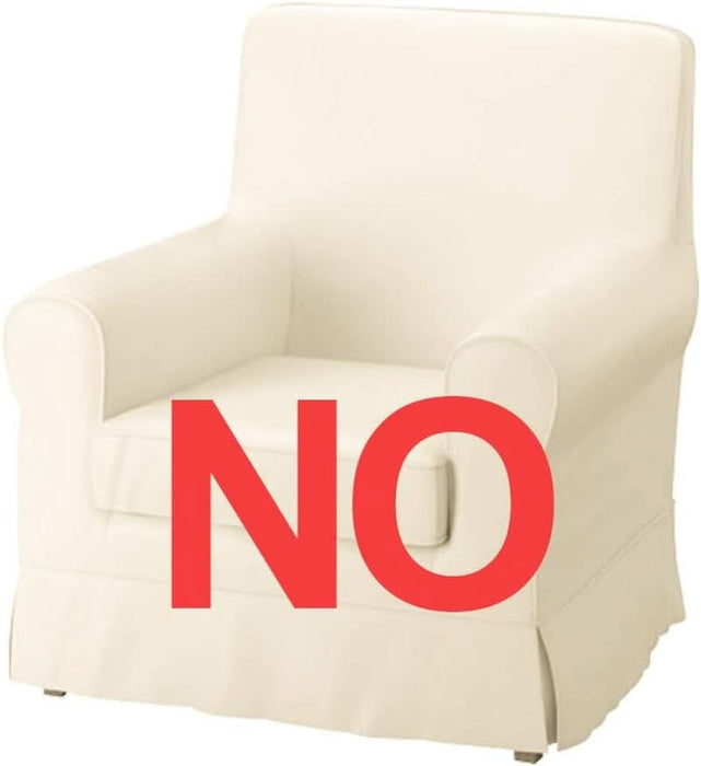 Ektorp Armchair 5 Color Cotton Cover for the IKEA Ektorp Chair Slipcover Replacement(Cotton-Grey)