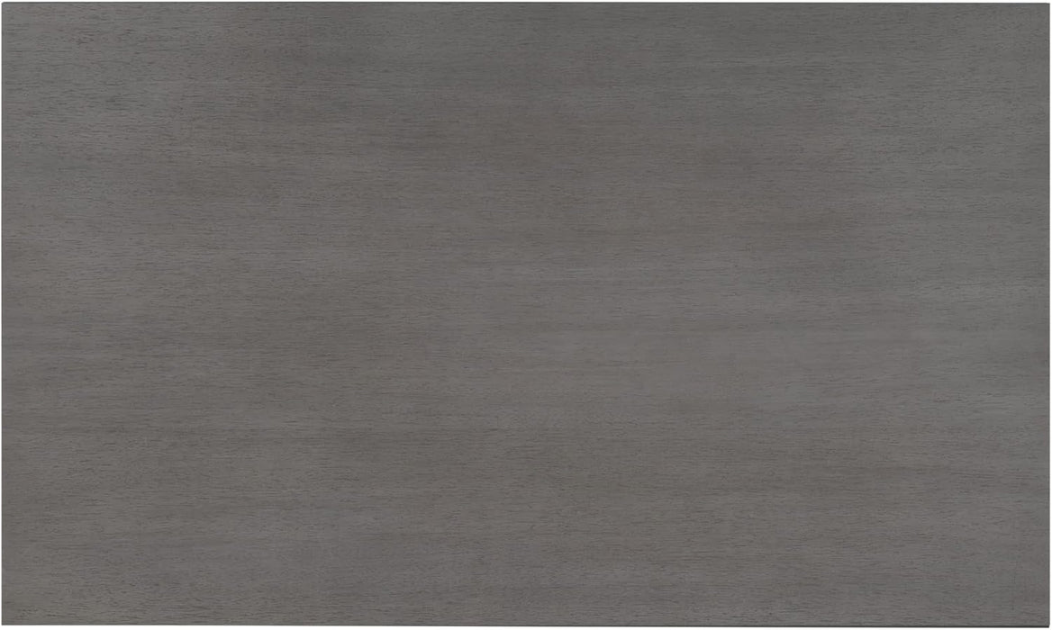 6 Piece Kitchen Dining Table Set, Wooden Rectangular Dining Table with Upholstered Bench and 4 Chairs, Dining Room Table Set for 6 People, Living Room Furniture (Gray, Beige Cushions)