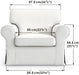 Ektorp Armchair 5 Color Cotton Cover for the IKEA Ektorp Chair Slipcover Replacement(Cotton-Grey)
