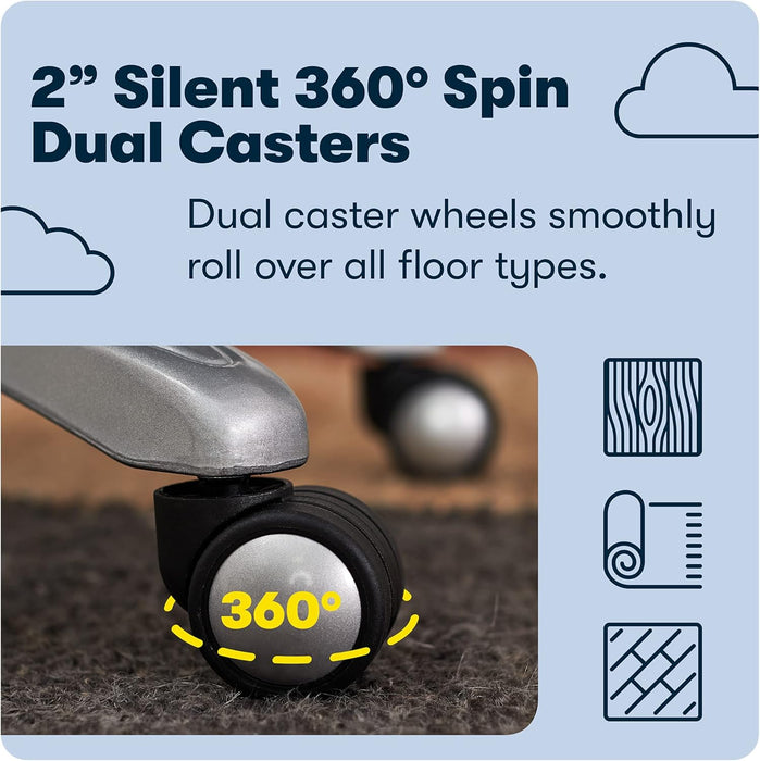 Bryce Executive Office Chair, Ergonomic Computer Deskchair with Patented AIR Lumbar Technology, Comfortable Layered Body Pillows for Cushioning, quality Foam, Bonded Leather, Cream White