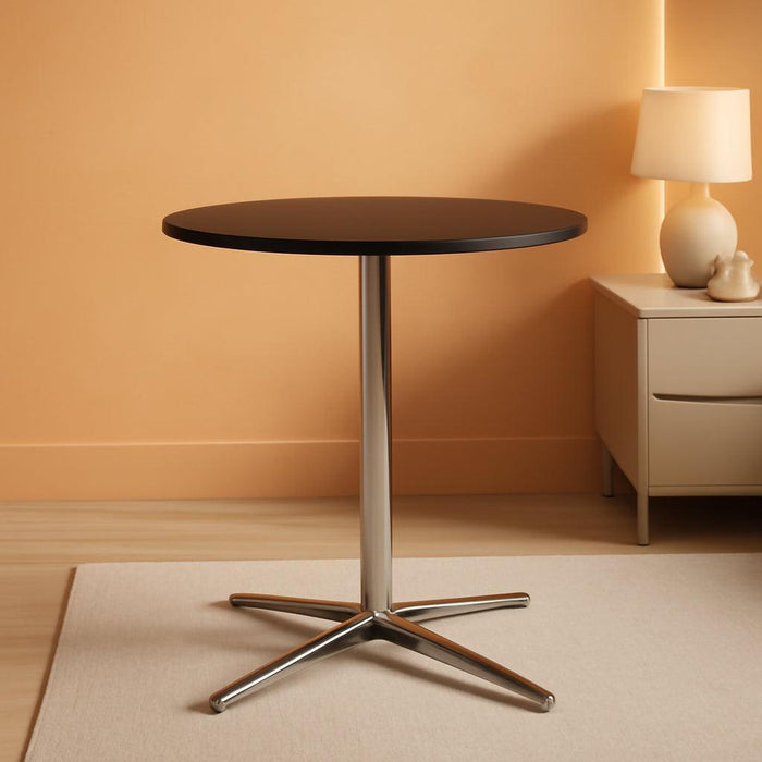 30" round Bistro Table,Outdoor Coffee Table，Round Outdoor Small Table Modern Style for Porch Pool Balcony Deck Bronze