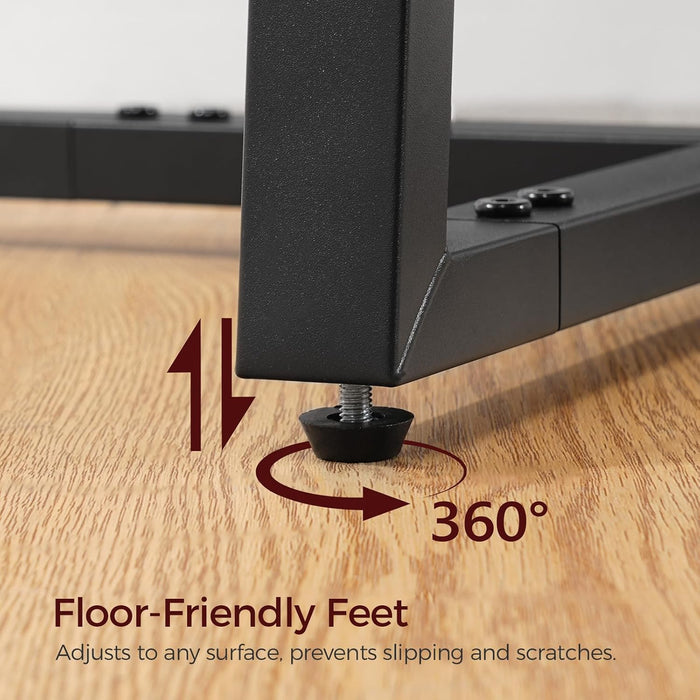 Bar Table, 35.4" Tall Pub Cocktail Table, Bar Height for Kitchen, with Cross Base, Easy to Assemble, for Bar, Pub, Bistro, Cafe, Rustic Brown and Black （Only Table）