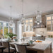 Eleanor 27 Inches Brushed Nickel Crystal Chandelier