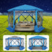 Pop up Gazebo Starry Sky Screen Tent Screen House with a Mesh Top for Camping, 12X12 Screen Room with Mosquito Netting, Hub Tent Instant Screened Canopy with Carrying Bag, Blue