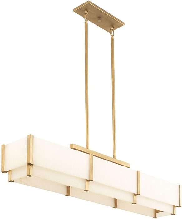 1-2330-5-60 Orleans 5-Light Island in Distressed Gold