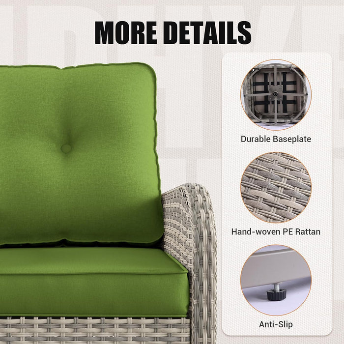 Outdoor Patio Furniture Set PE Wicker Rattan Outdoor Sectional Sofa