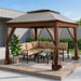 10' X 10' Pop up Gazebo Tent (Coffee)