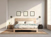 Rampart Bed - Quick Ship - Barnwood Reclaimed Aesthetic - Modern Rustic - Solid Wood - Platform Bed Frame & Headboard - Handmade in USA