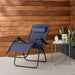 Zero Gravity Lounge Chair with Pillow, Foldable Outdoor Reclining Chair for Patio and Beach, Weather-Resistant Textilene, 300 Lb Capacity, 26", Navy Blue