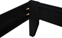 Home Furnishings - Hounslow - Wood - Universal Platform Bed with Fully Slatted Frame, Pre-Drilled Holes and Center Rail - Bedroom - Queen Size - Black - 306129Q