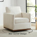 Swivel Accent Chair, FSC Certified Mid Century Modern Arm Chair for Living Room and Bedroom, Fully Assembled, Linen