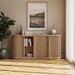 Turin 67" Sideboard Buffet Cabinet-Camel