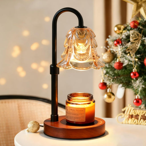 Candle Warmer Lamp Timer Dimmable, Adjustable Brightness&Timer,Smart Candle Melter,Safe&Fast Wax Warmer for Bedroom,Gifts