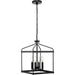 Better Homes and Gardens 12" Craftsman Dimmable 4-Light Black Candlestick Cage Pendant Light