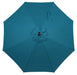 9Ft Teal round Outdoor Tilting Market Patio Umbrella with Crank