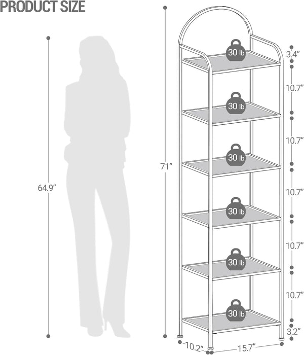 Bookcase Bookshelf, Tempered Glass Bookshelves