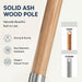 8.2FT Vintage Wood Outdoor Patio Umbrella with a Handy Pulley System