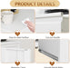 Forty Seven Inch BrilliantWhiteFinish Rolling File Cabinet