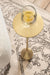 Hersi Decorative Modern Pedestal Drink Table; 7 X 7 X 20; Gold; Cast Aluminum Mini Table with Teardrop Base for Use as Small Plant Stand or Living Room Martini Table