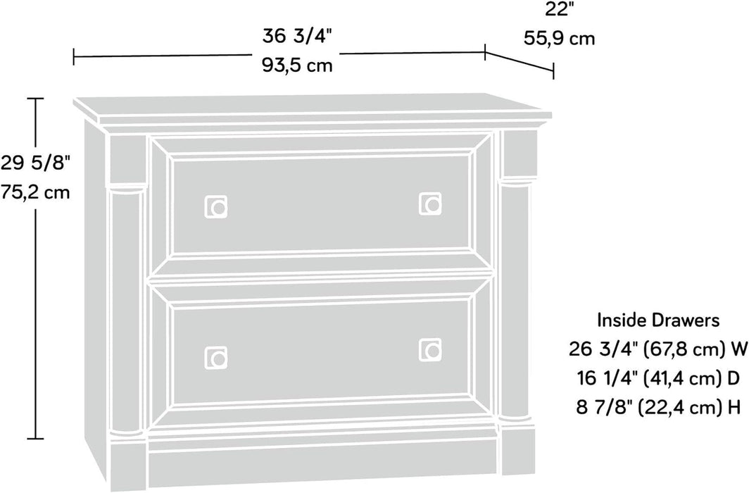 2-Drawer Palladia Filing Cabinet for Home Office