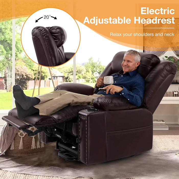 Lay-Flat Lift Chair with Heat & Massage for Seniors