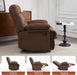 Overstuffed Rocking Recliner Sofa for Adults