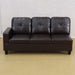 Sectional Sofa, Free Combination Sectional Couch, Small L Shaped Sectional Sofa, Modern Sofa Set for Living Room, Brown(Without Ottoman)