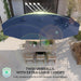 14.4Ft Large Patio Umbrella with 36 Solar LED Lights
