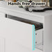 Modern 9 Large Storage Drawers Dresser for Clothes Organizer, White Modern Chest of Drawers for Closet, 60" Long Drawer Organizer Cabinet for Bedroom,Living Room,Entryway,Hallway