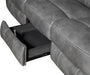 Coaster Home Furnishings - Conrad - Fabric - Upholstered Motion Reclining Sofa with Power Outlet, Padded Headrests and Wall Hugger Design - Living Room - Grey - 650354