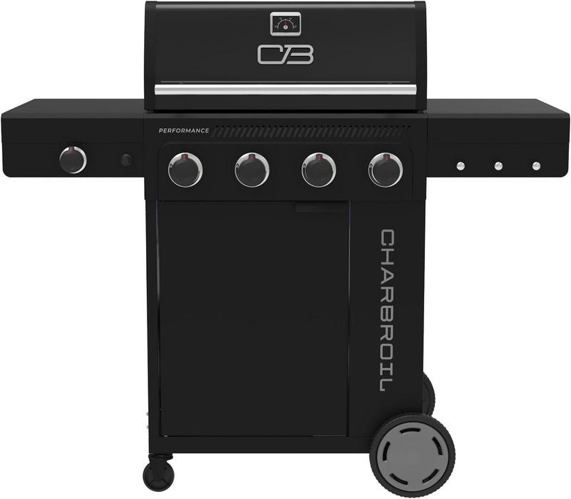 Performance Series 4-Burner Gas Grill Cabinet with Side Burner, Black - 463253925