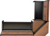 Black and Pecan Breakfast Dining Set Ardmore Nook
