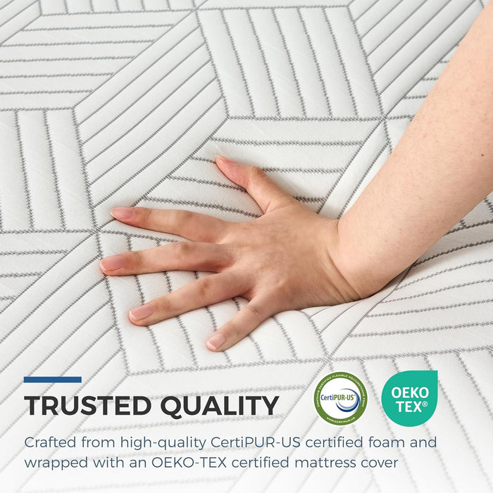 Queen Size 10 Inch CoolingGelMemoryFoam MattressForBackPainRelief