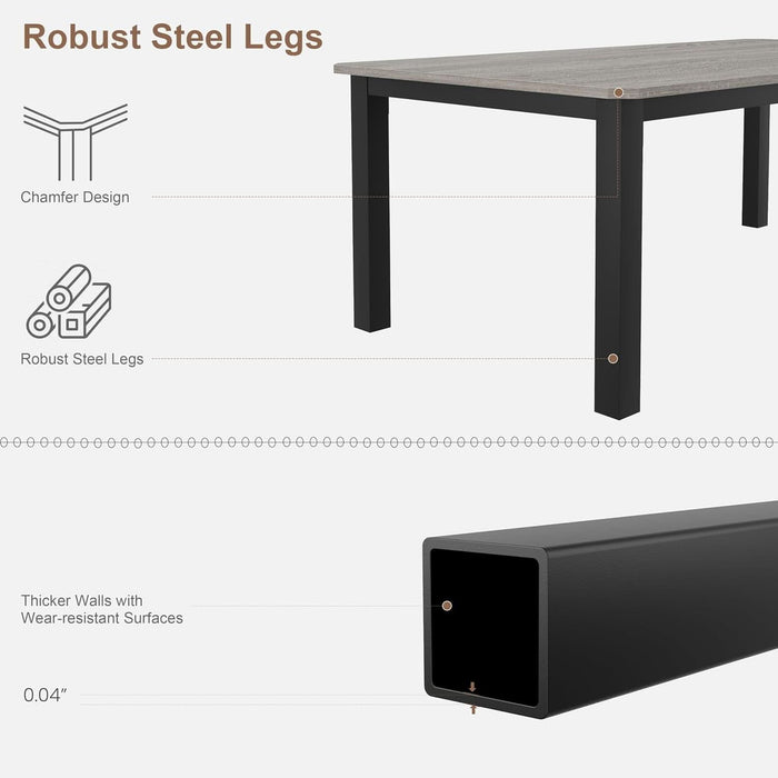 78.7″ Dining Table for 8-10 People, Large Kitchen Table (Only Table)
