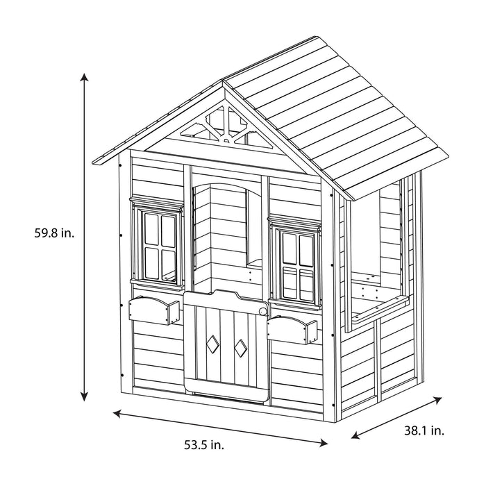 Woodbridge Wooden Playhouse, Blue