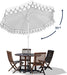 Tracy 9' Scalloped Market Patio Umbrella, White