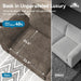 Taupe Chenille Three Seater Modular Sofa ArmrestsIncluded