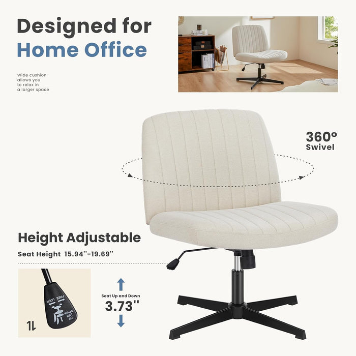 Criss Cross Chair, Cross Legged Vanity Chair, Home Office