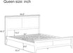 Modern Solid Wood Queen Size Platform Bed with Headboard,No Box Spring Needed,Easy Assembly,Natural