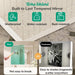 48X30 Frameless Bathroom Mirror Rectangle, Tempered Beveled Mirror for Bathroom Vanity with 1" Beveled Edge, Shatterproof Modern Wall Mirrored for Living Room, Entryway, Restroom