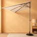 7.5’ by 4’ Half Rectangular Outdoor Patio Umbrella with Base Included, Perfect for Balcony, Garden, Deck